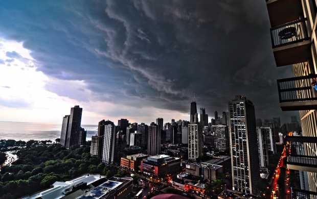 Storm Clouds Over Chicago (click to view)