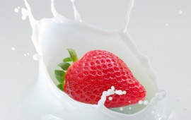 Strawberries And Milk