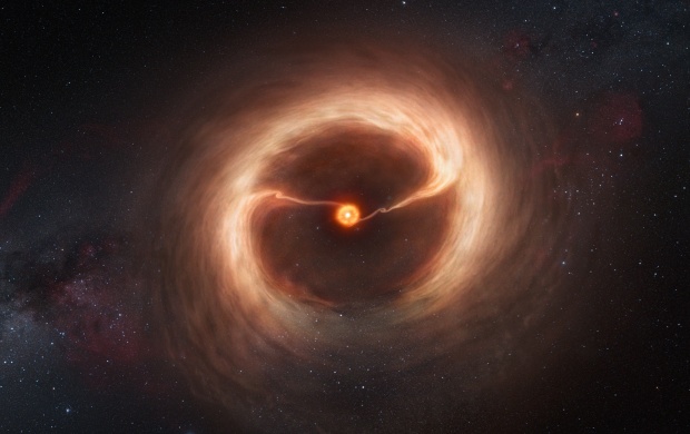 Studying Planet Forming Gas Streams (click to view)