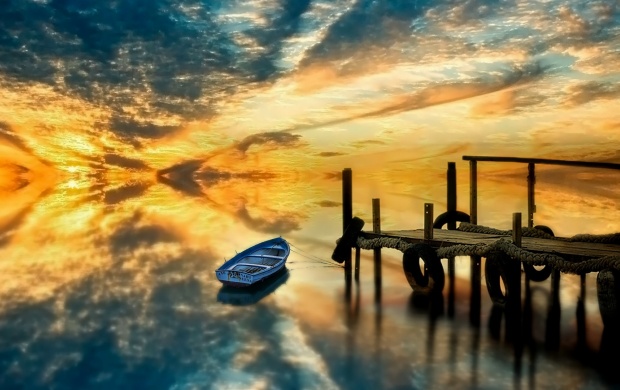 Sunset Boat Lake (click to view)