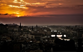 Sunset In Florence