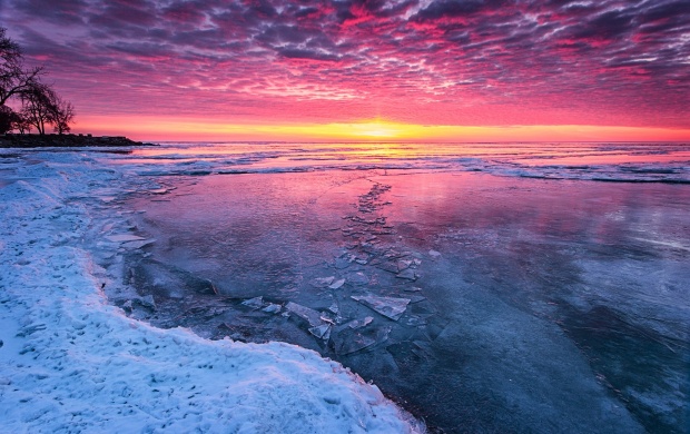 Sunset On A Frozen Lake (click to view)
