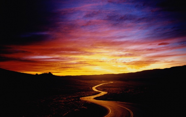 Sunset On The Road (click to view)