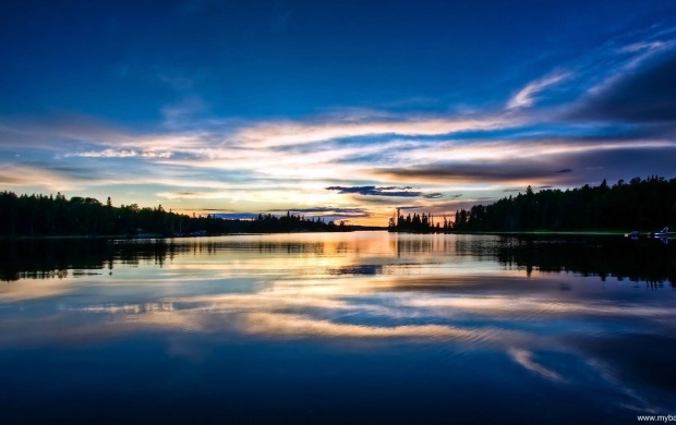 Sunset Over A Lake (click to view)