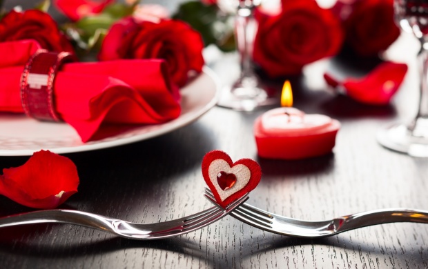 Table Decorations Romantic Heart