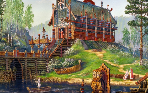 Temple Sventovida Painting (click to view)