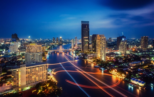 Thailand Night City Lights (click to view)