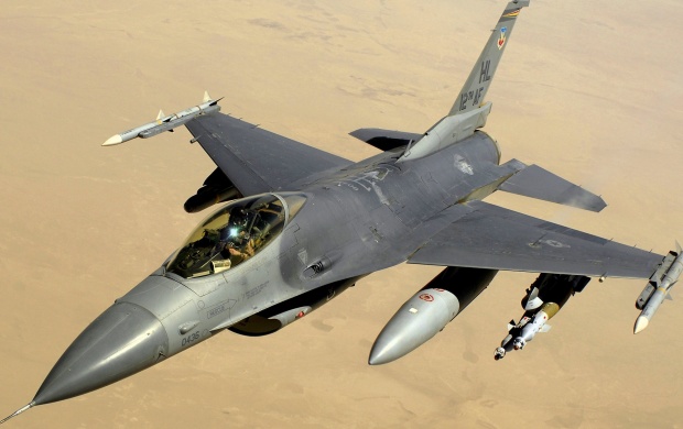 The F-16 Fighting Falcon (click to view)