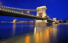 The Szechenyi Chain Bridge Budapest