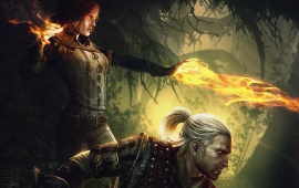 The Witcher 2 Assassins Of Kings Geralt And Triss