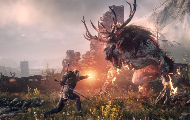 The Witcher 3: Wild Hunt Killing Monsters
