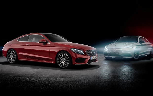 Two Car Mercedes-AMG C63 Coupe 2015