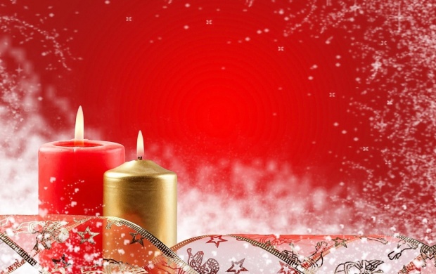 Two Christmas Candles (click to view)