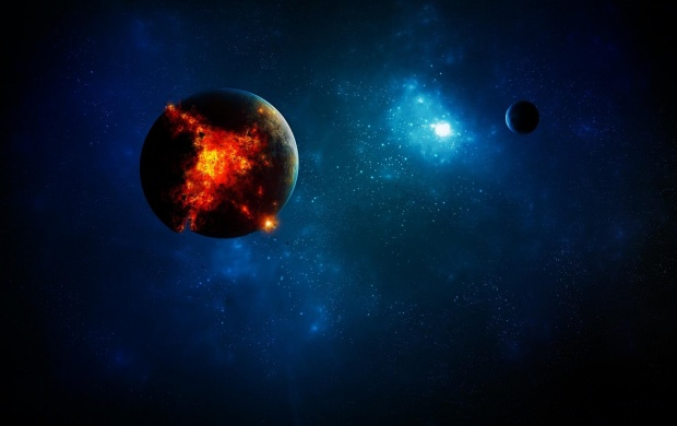 Universe In Planet Explosion (click to view)