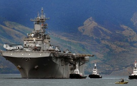 USS Essex In Subic Bay