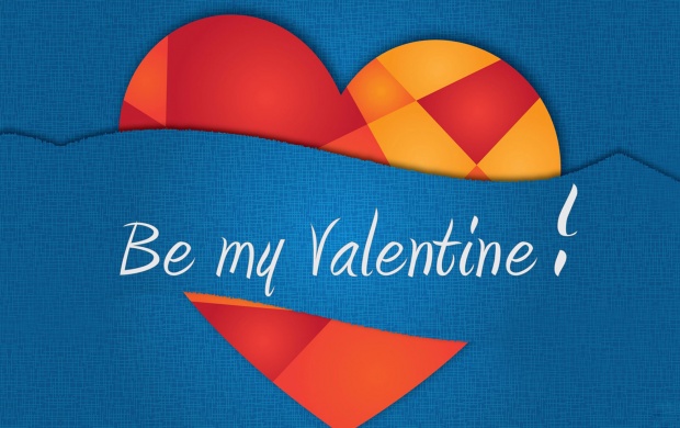Valentines Day Heart Blue Background (click to view)