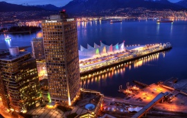 Vancouver City Night Lights