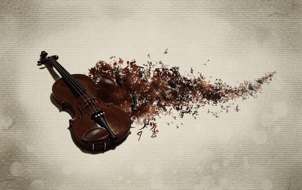 Violin And Notes Music (click to view)
