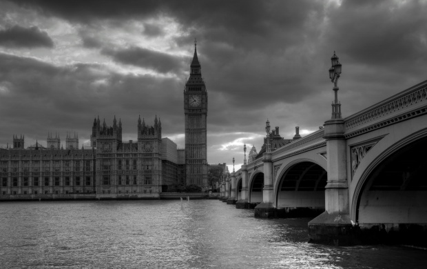 Westminster Palace Monochrome