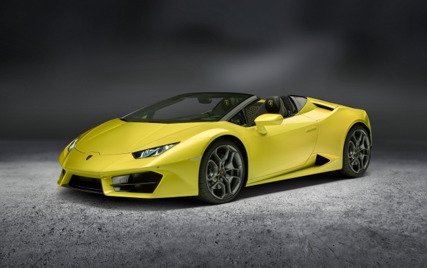 Yellow Lamborghini Huracan Rwd Spyder (click to view)