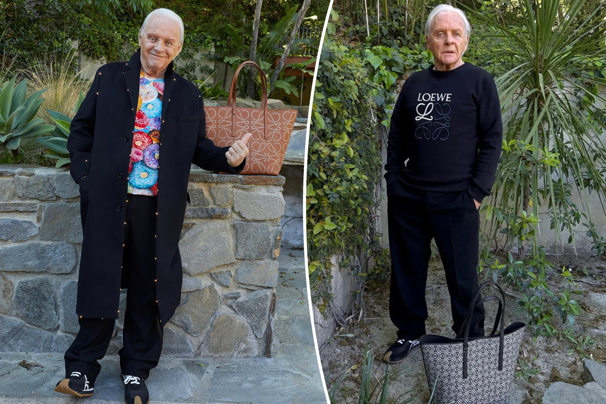 anthony Hopkins Models For Loewe Fashion Campaign At 84
