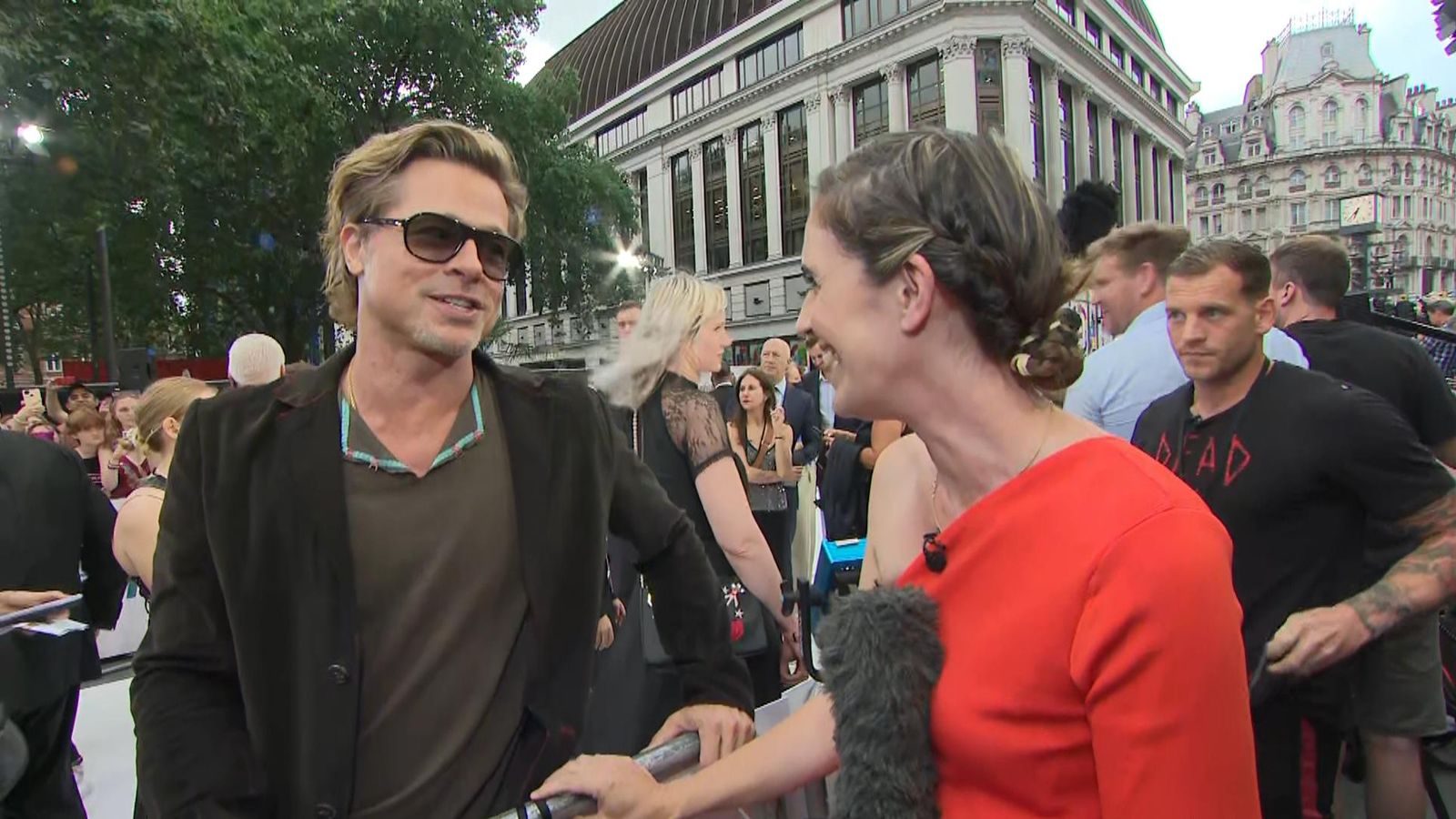 brad Pitt Says Wearing A Skirt Is All About The Breeze Uk News Sky News