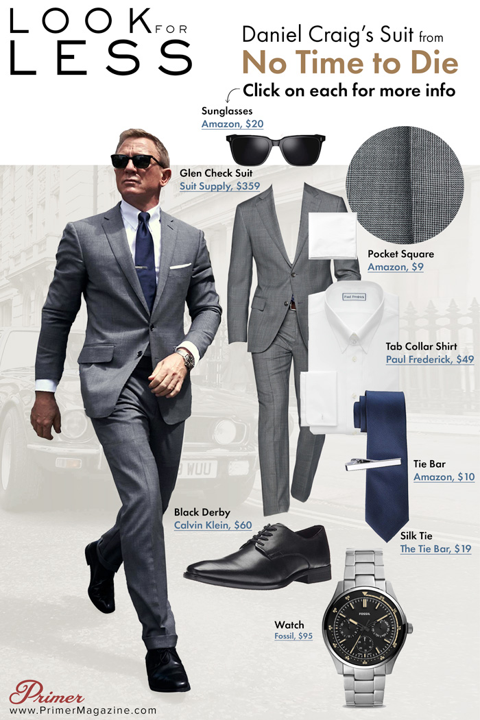 look For Less Daniel Craigs Suit From No Time To Die Primer