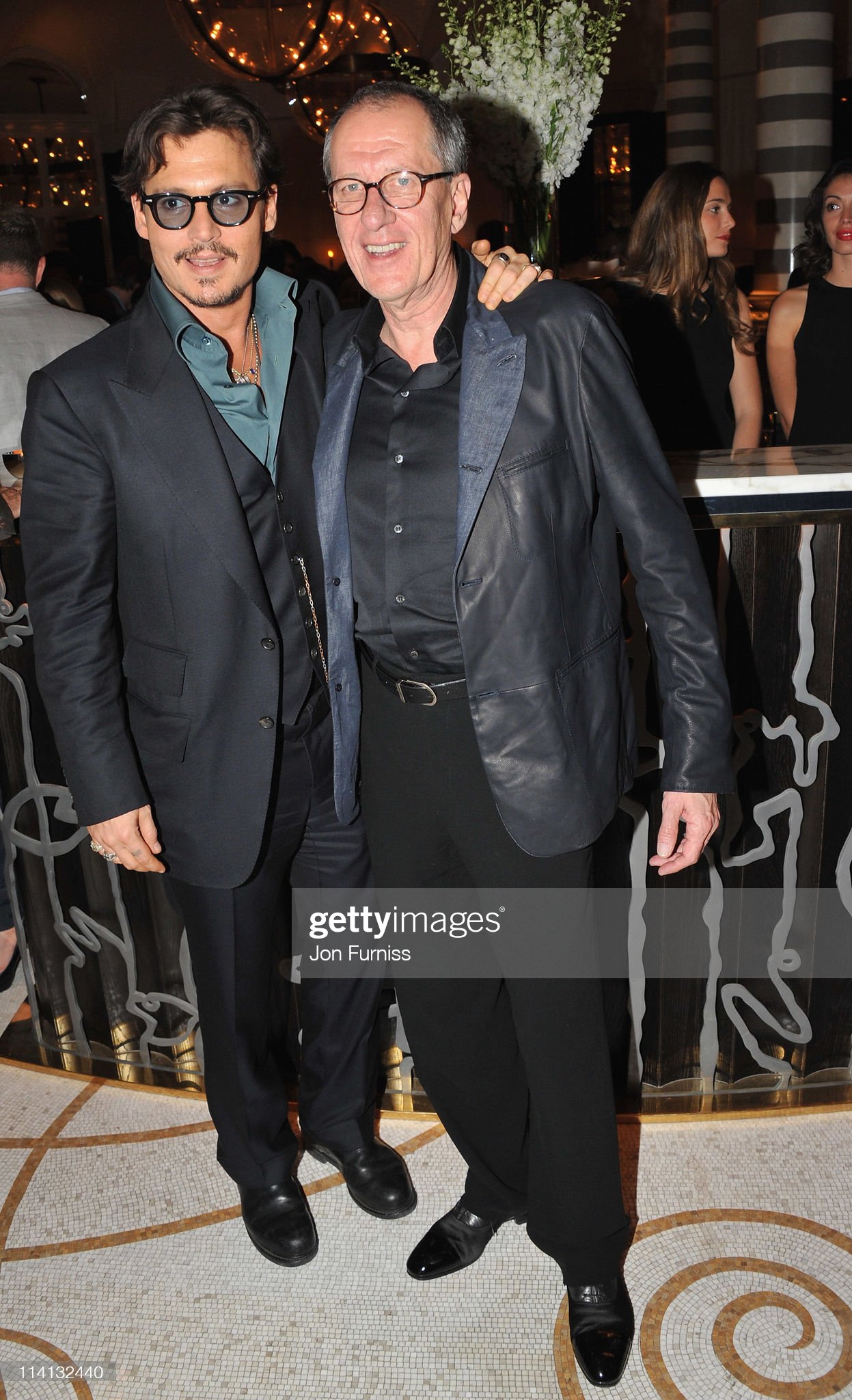 actor Geoffrey Rush And Johnny Depp Attend The Pirates Of The News Photo Getty Images