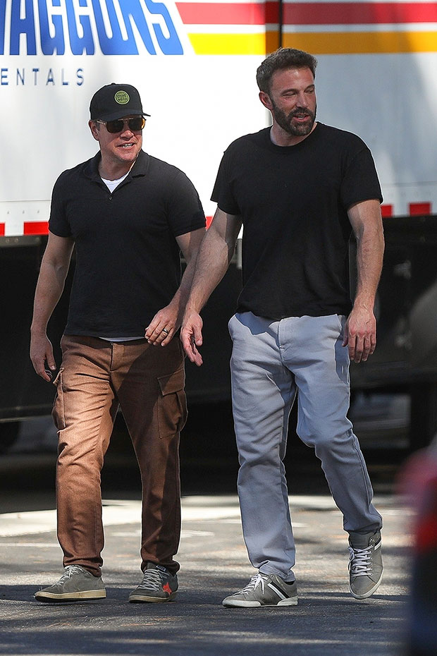 ben Affleck Matt Damon Reunite On Set Of Nike Biopic Photo – Hollywood Life