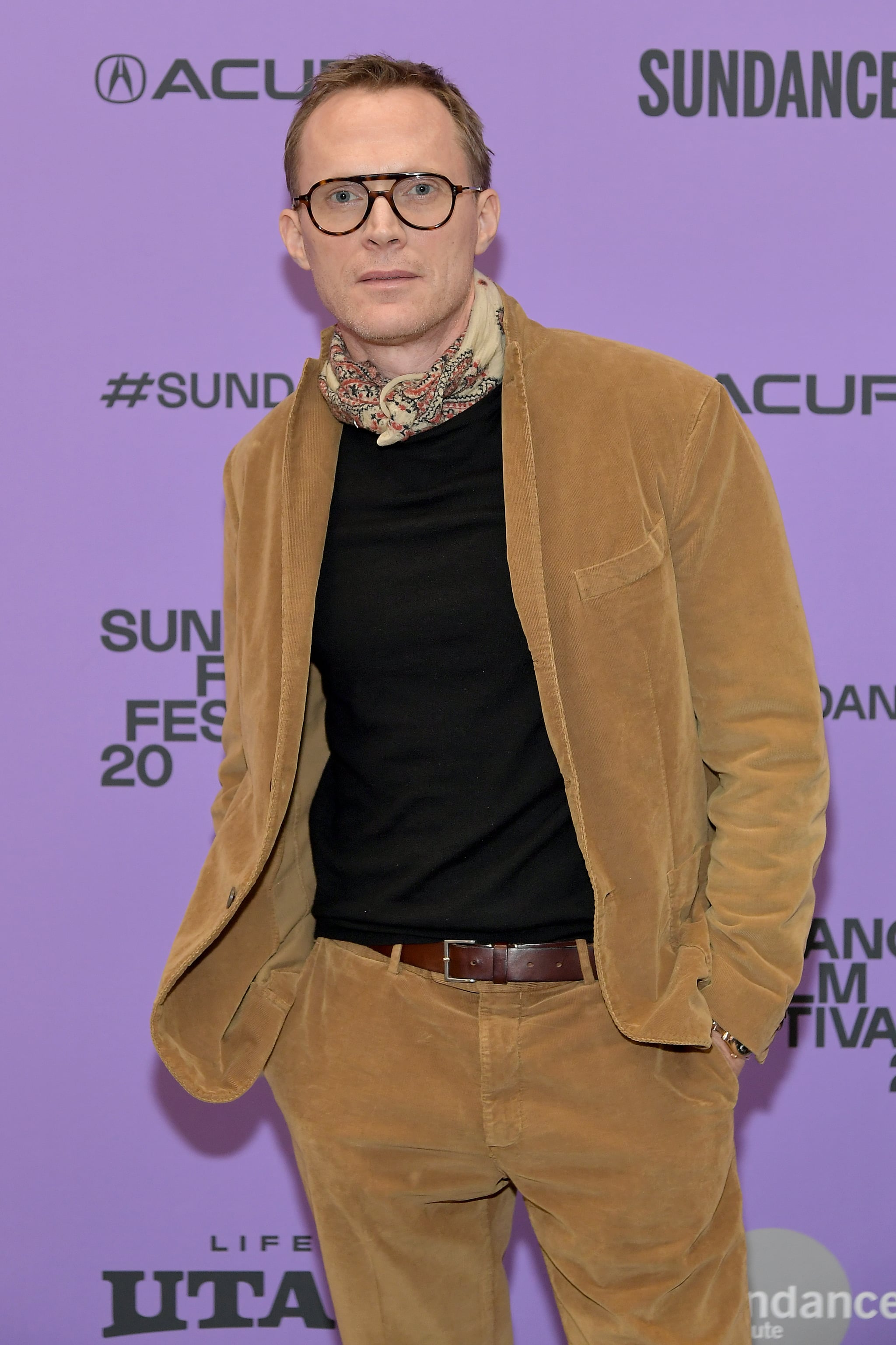paul Bettany At The Sundance Film Festival Paul Bettany Without His Vision Costume Will Make You Do A Double Take Popsugar Entertainment Photo 17