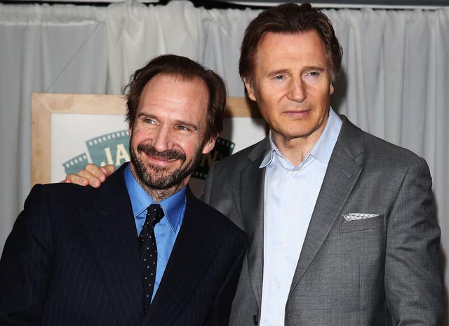 ralph Fiennes Speaks Out Over Liam Neeson Racism Controversy The Independent The Independent