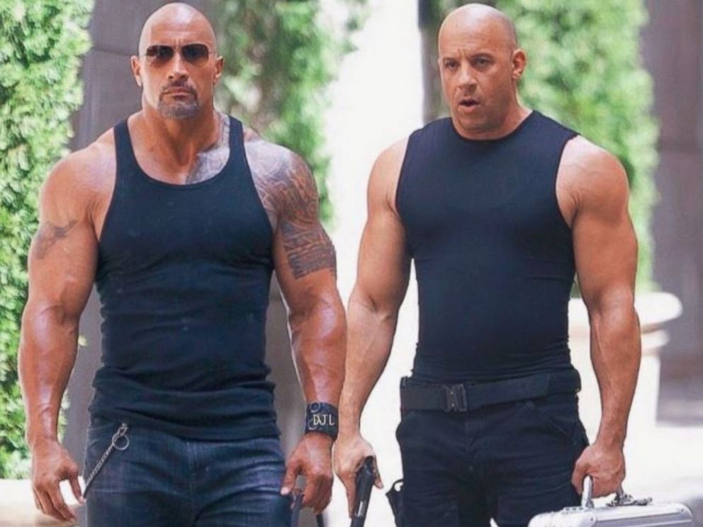 vin Diesel Says Hes Always Rooting For His Fast 8 Costar Dwayne The Rock Johnson Abc News