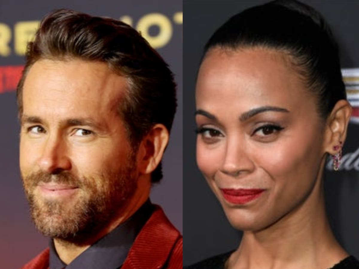 the Exit Is That Way Ryan Reynolds Has The Perfect Response To Child Asking Him About Kissing Zoe Saldana The Independent