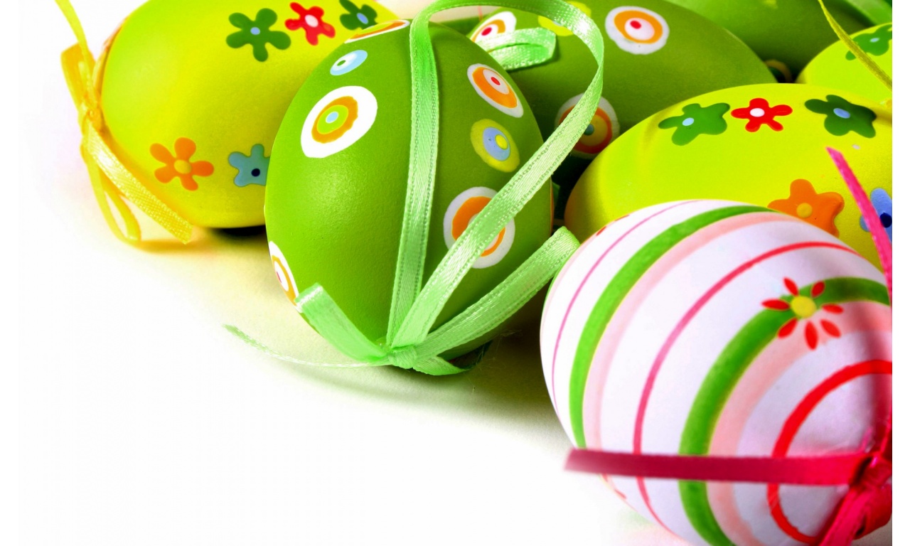 Beautiful Colorful Easter Eggs