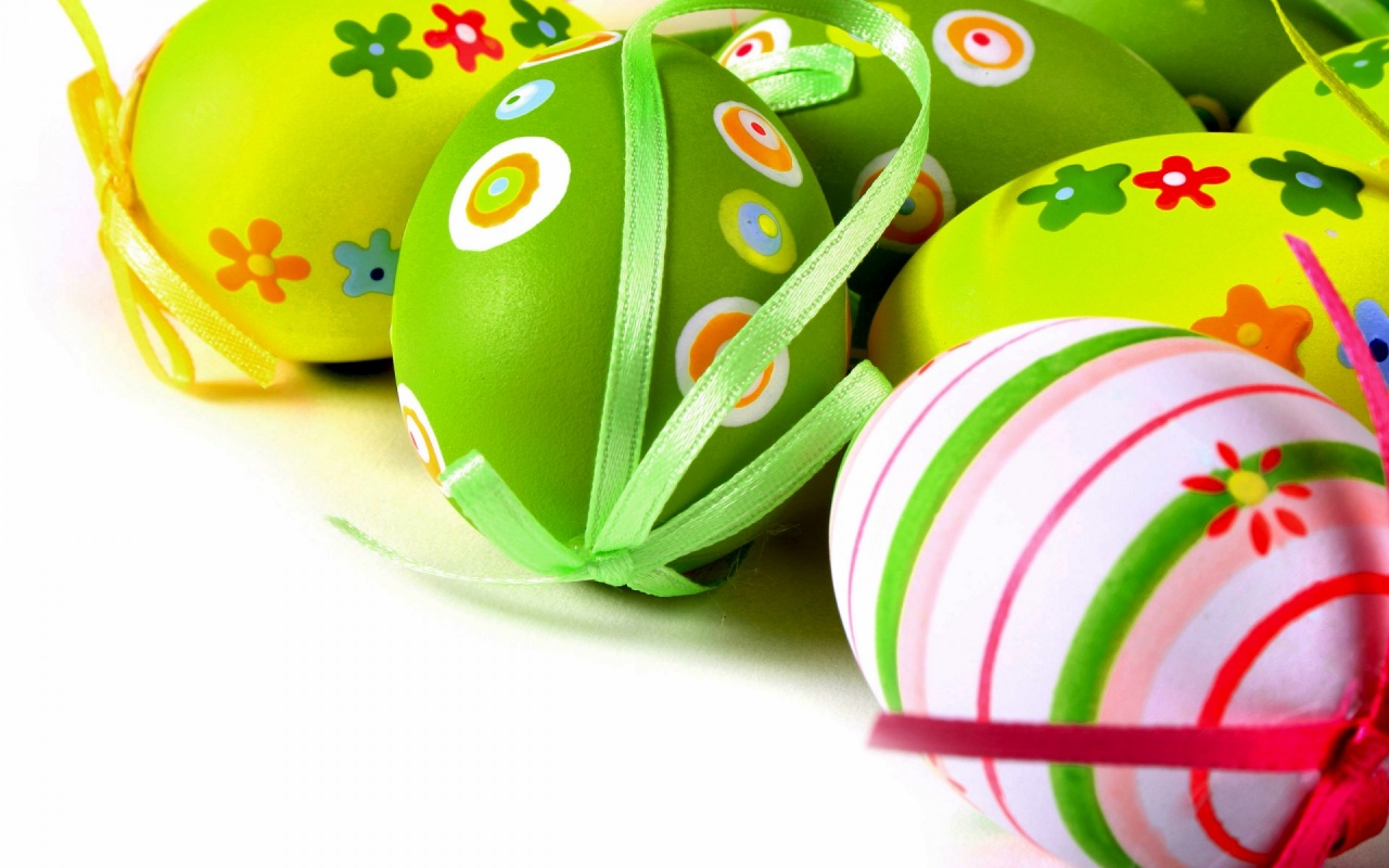 Beautiful Colorful Easter Eggs