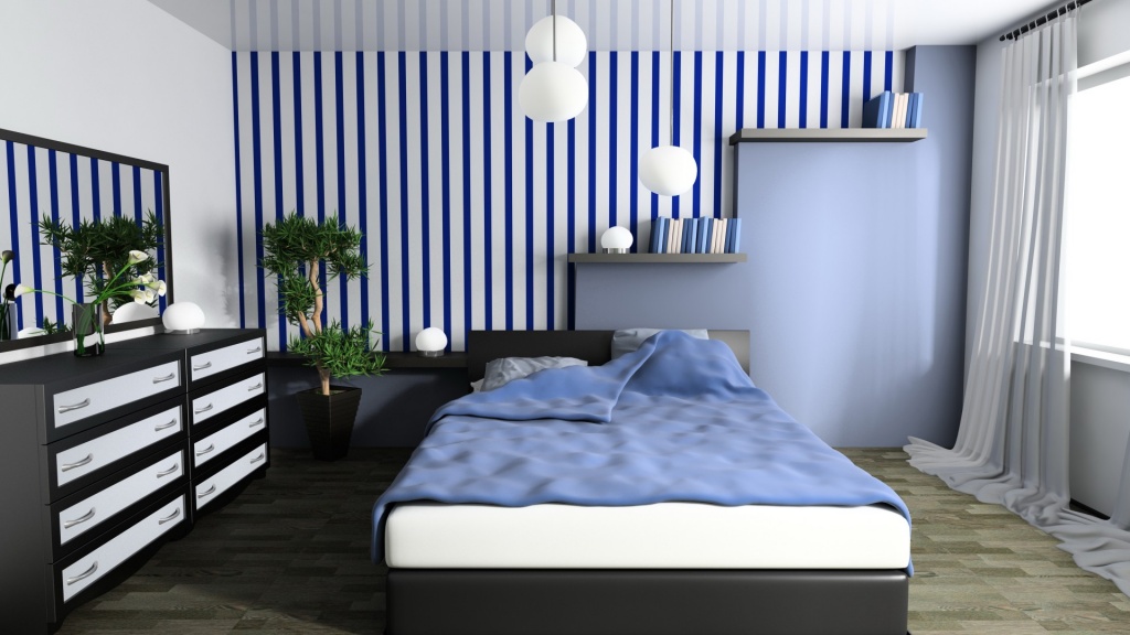 Bedroom Interior Design Blue
