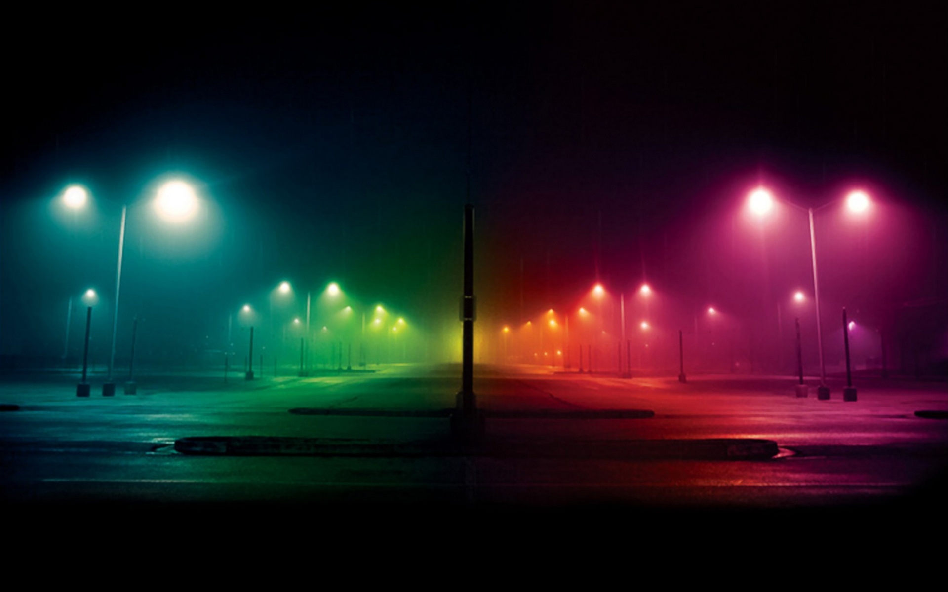 Colored Street Lights