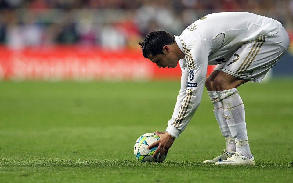 Cristiano Ronaldo Holding The Ball