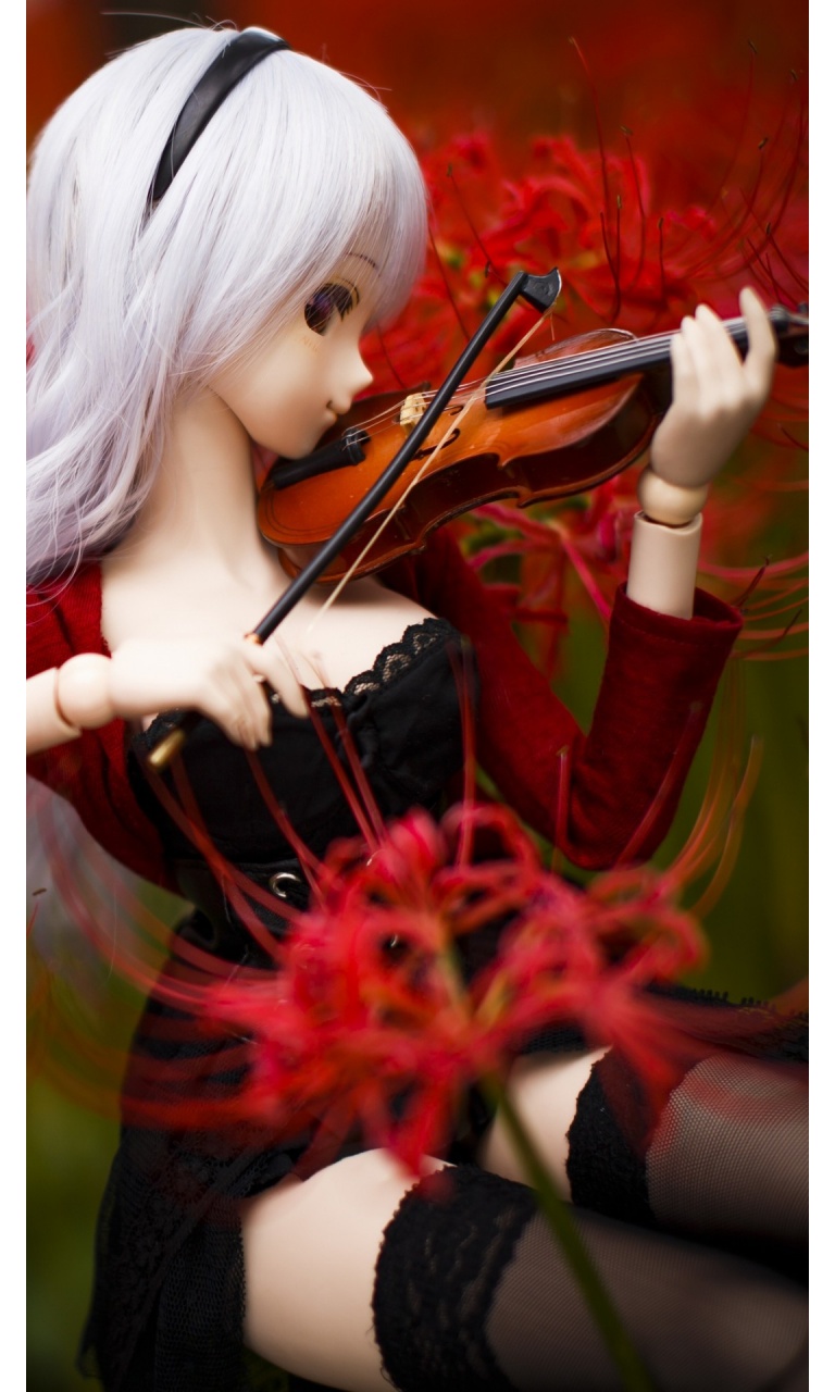 Doll Playing The Violin