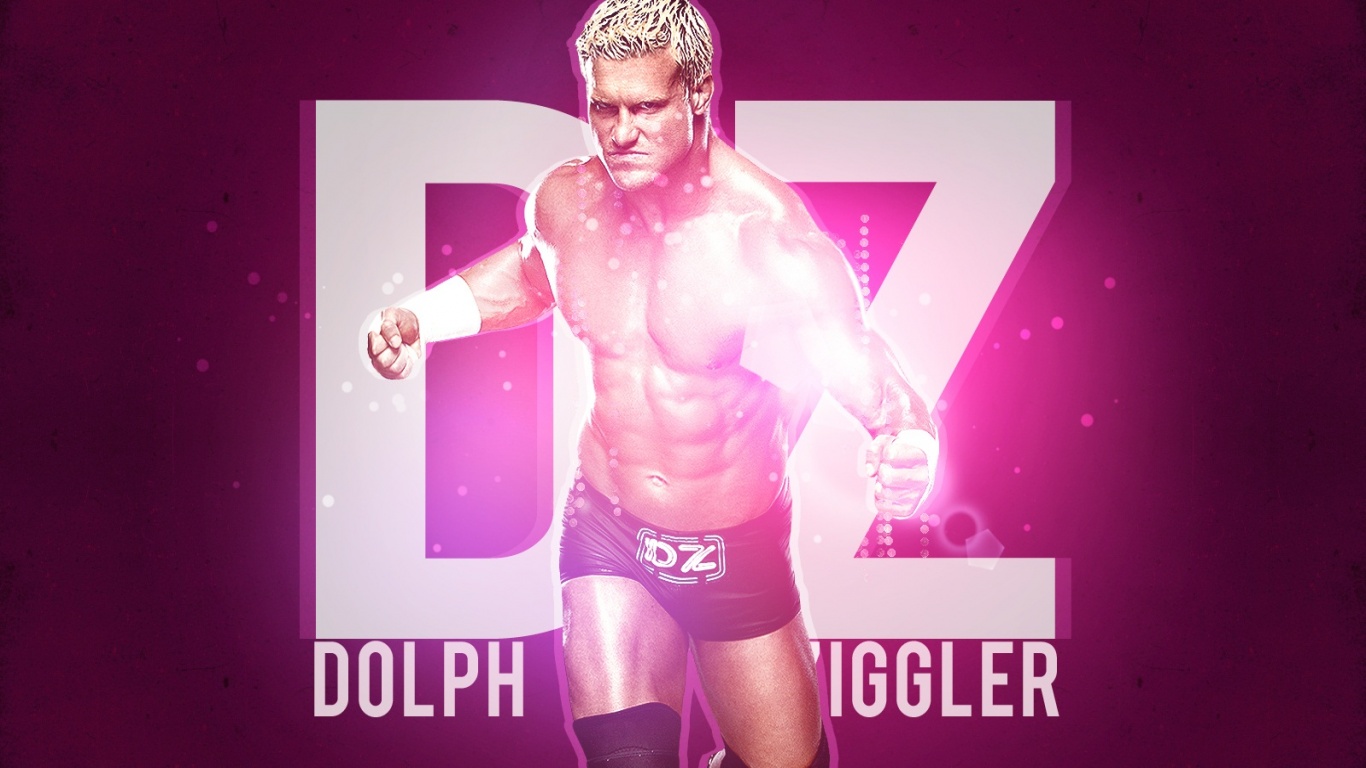 Dolph Ziggler Pink Background