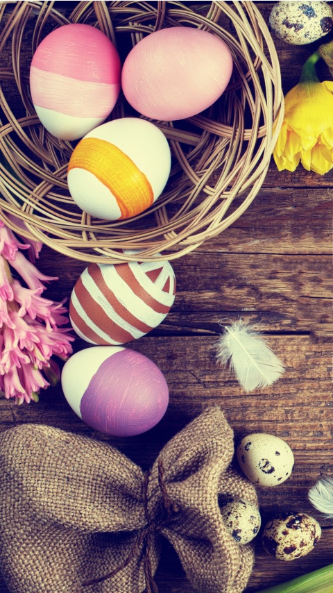 Easter Eggs Flowers Decor