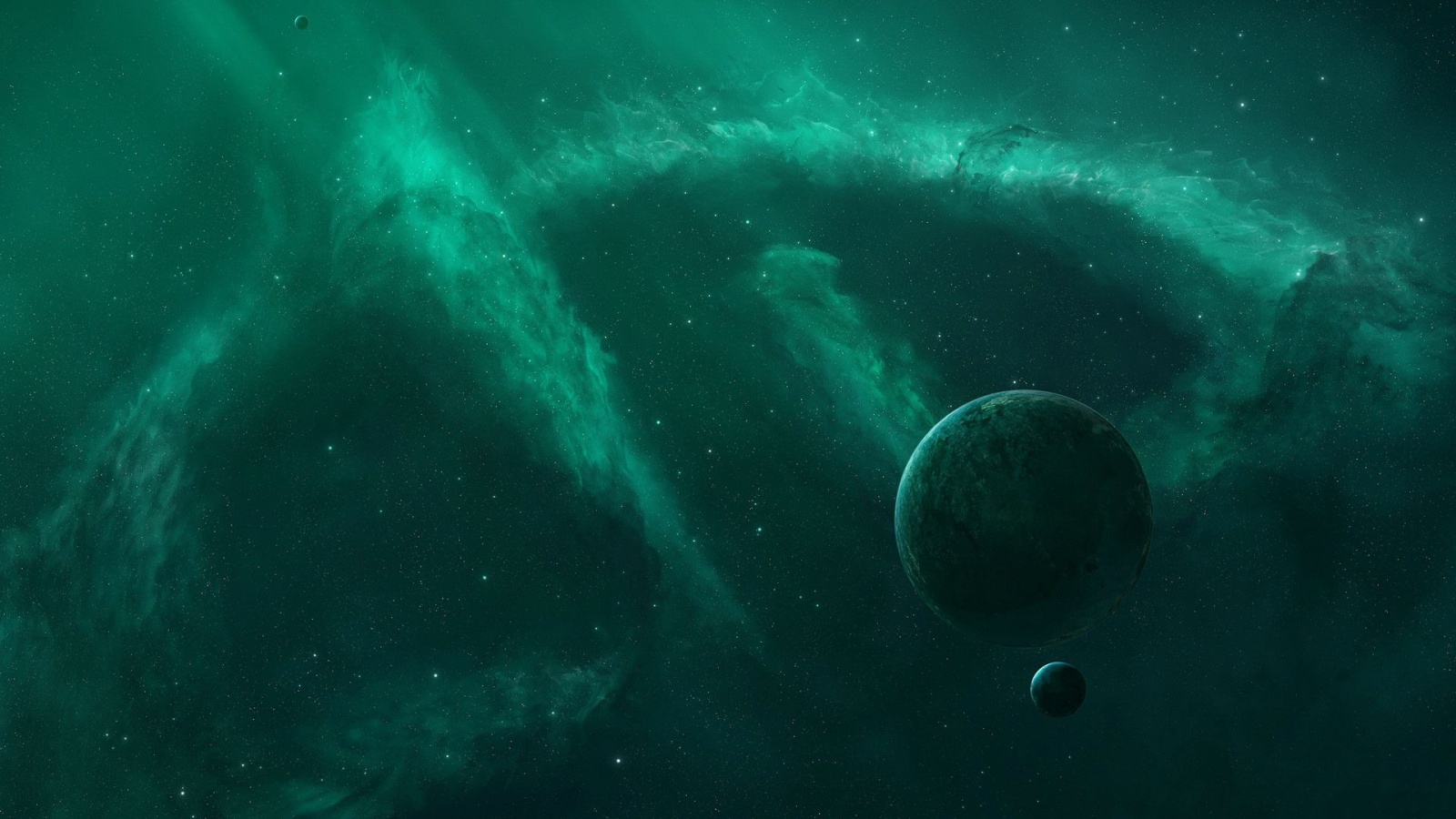 Green Nebula Planets