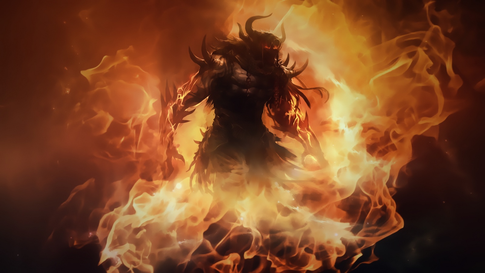 Guild Wars 2 Monster In Fire