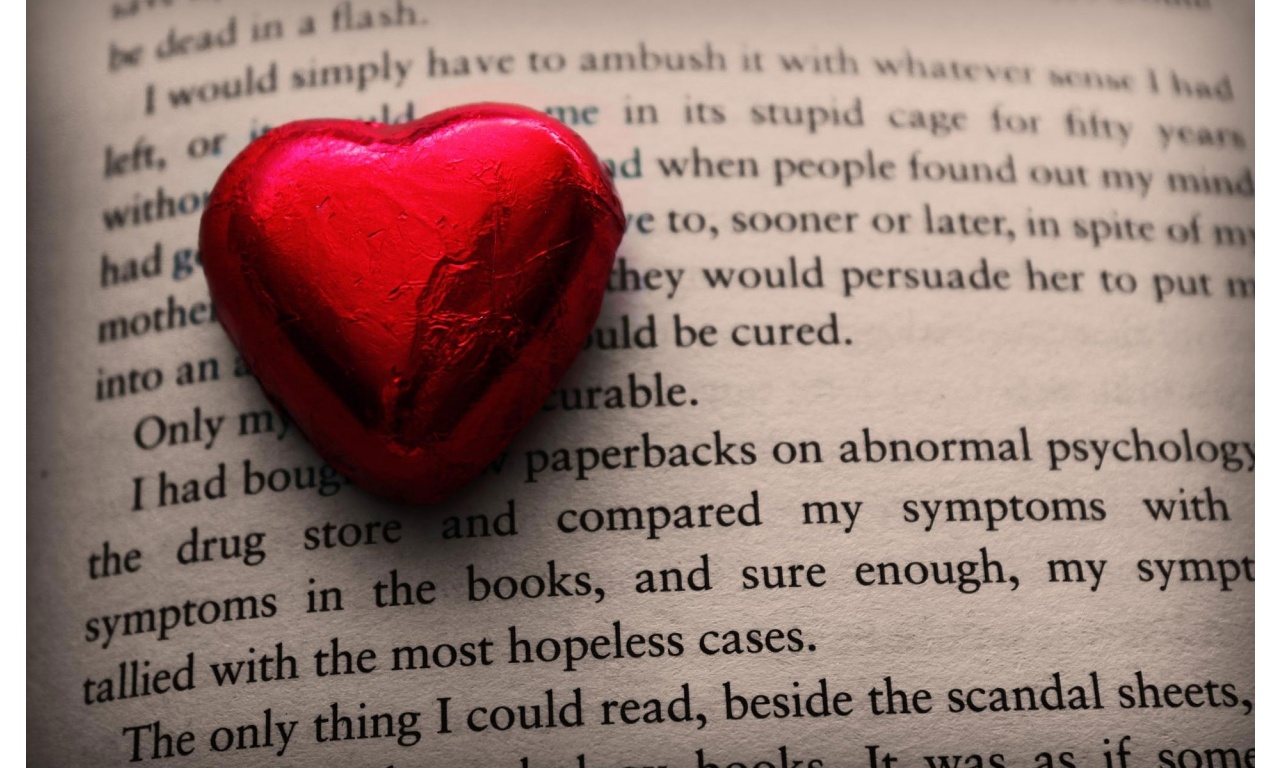Heart On Book Letters