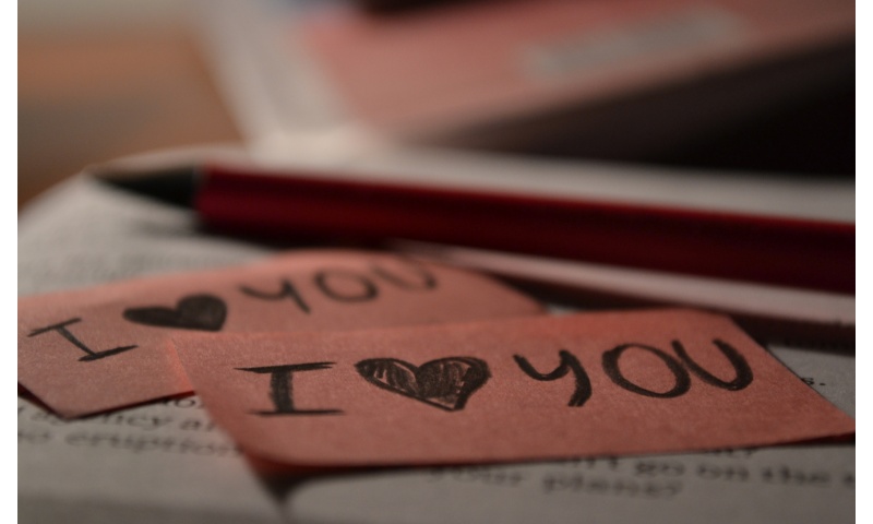 I Love You On Brown Paper