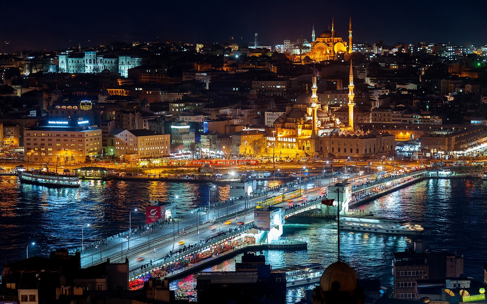 Istanbul Night Cityscape