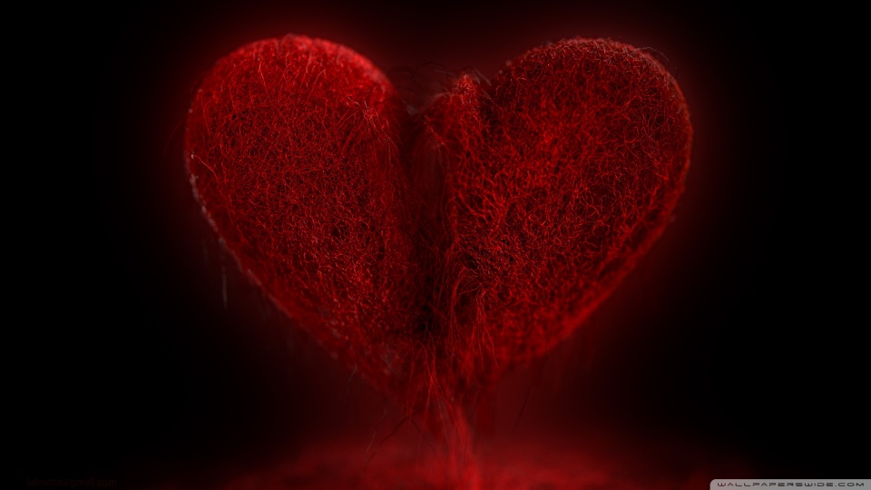 Love Red Broken Heart