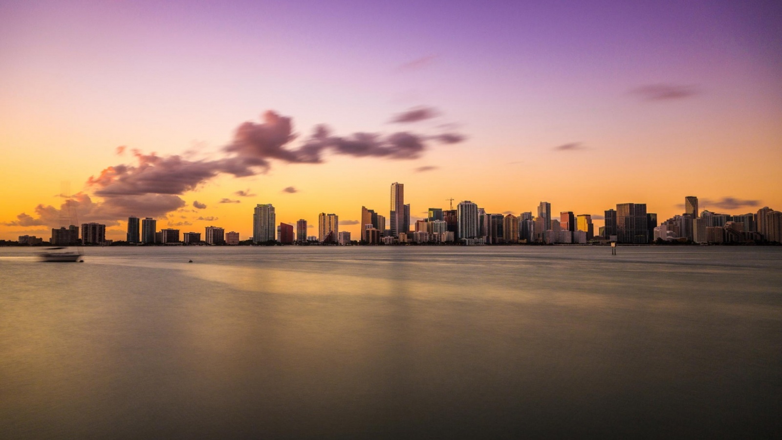 Miami Evening Sunset Ocean