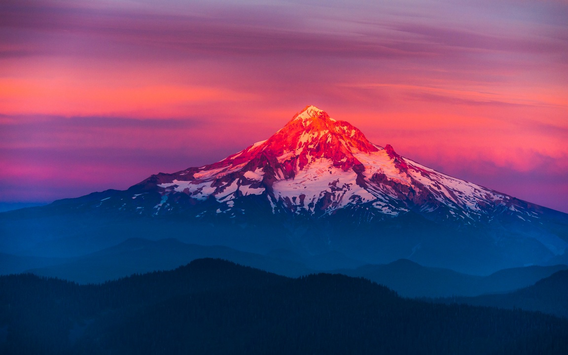 Mount Hood Mountain Sunset