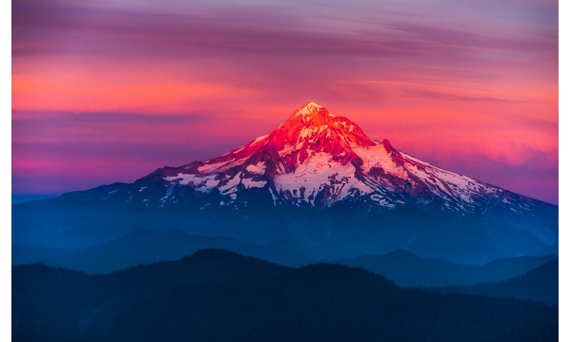 Mount Hood Mountain Sunset
